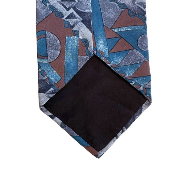 Vintage Courrages Hommes Silk Tie - Picture 3 of 5